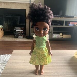 NWOT Jakks Pacific Disney Princess My Friend Tiana Youth Doll 14" In Kinky Hair